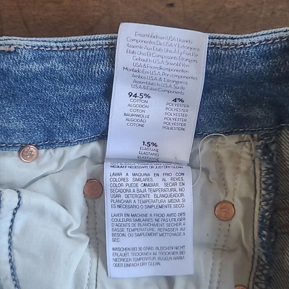 MOTHER Jeans Women's sz 25 High Rise Looker Ankle Fray Denim Jean w/Cheetah